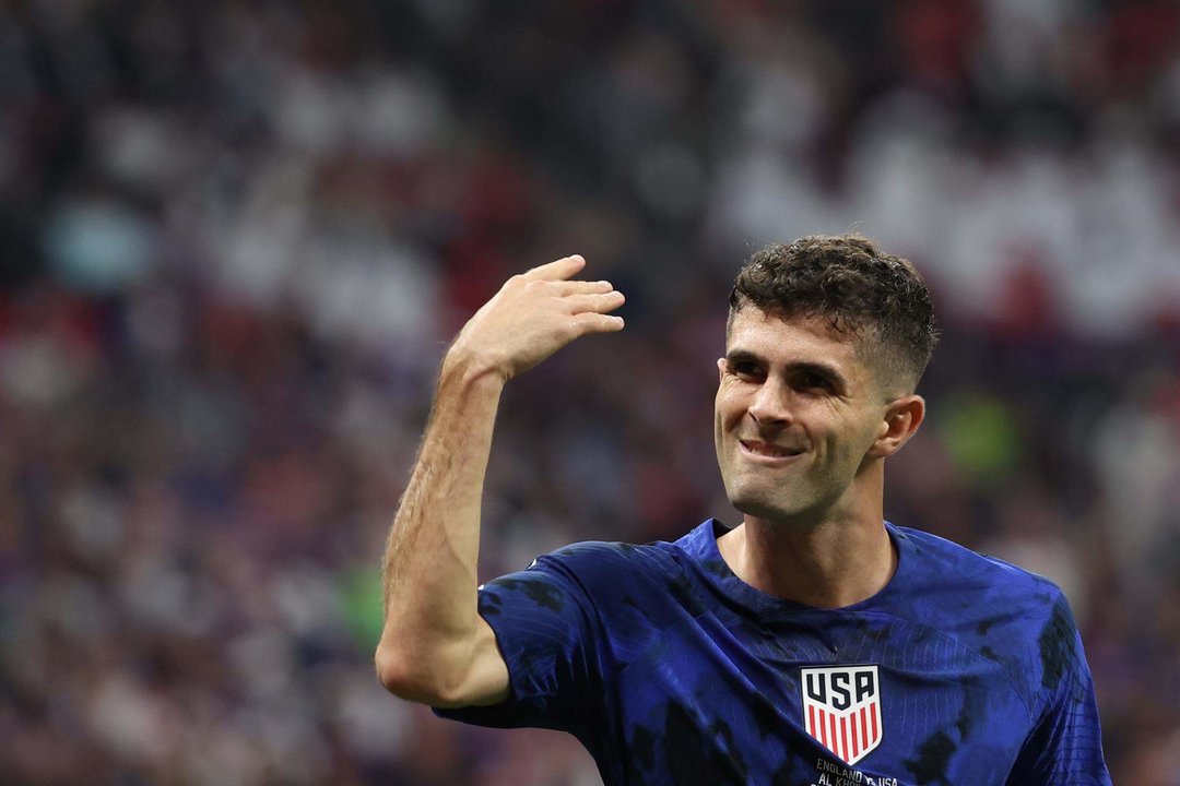 Christian Pulisic, de Estados Unidos, durante el partido ante Inglaterra.EFE/EPA/Ali Haider